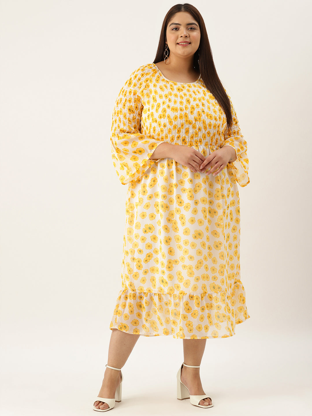 Plus Size A-Line Georgette Dress