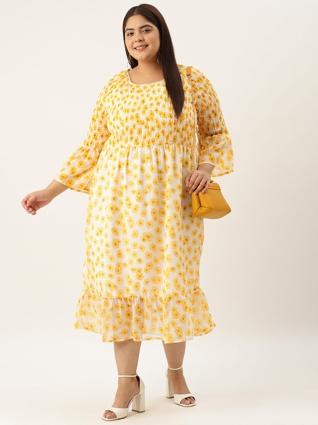 Plus Size A-Line Georgette Dress