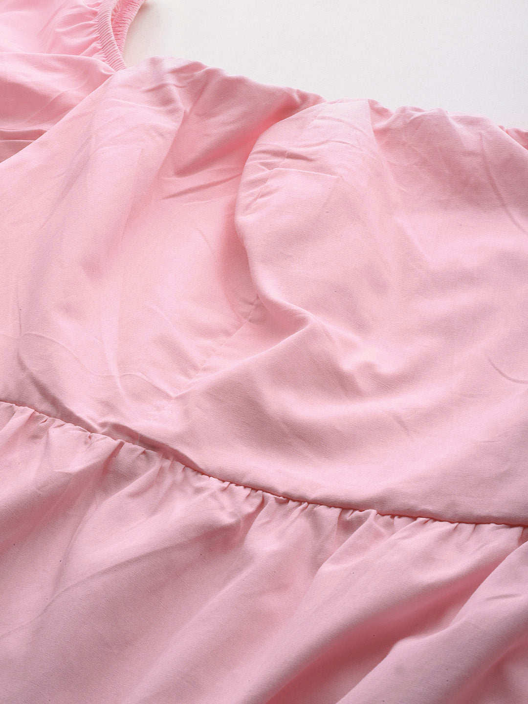 Plus Size Cotton Tiered Dress