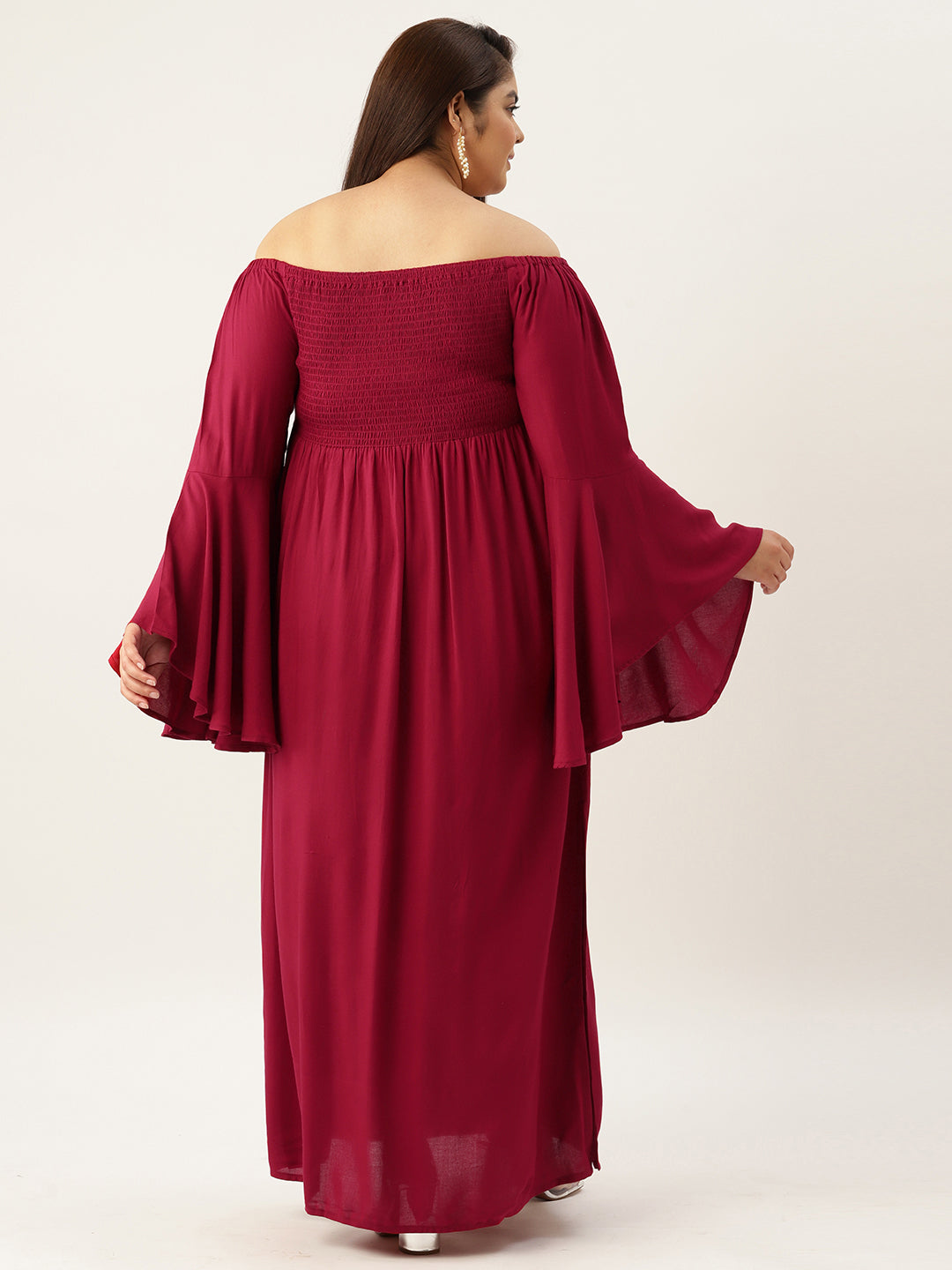 Plus Size A-Line Maxi Dress