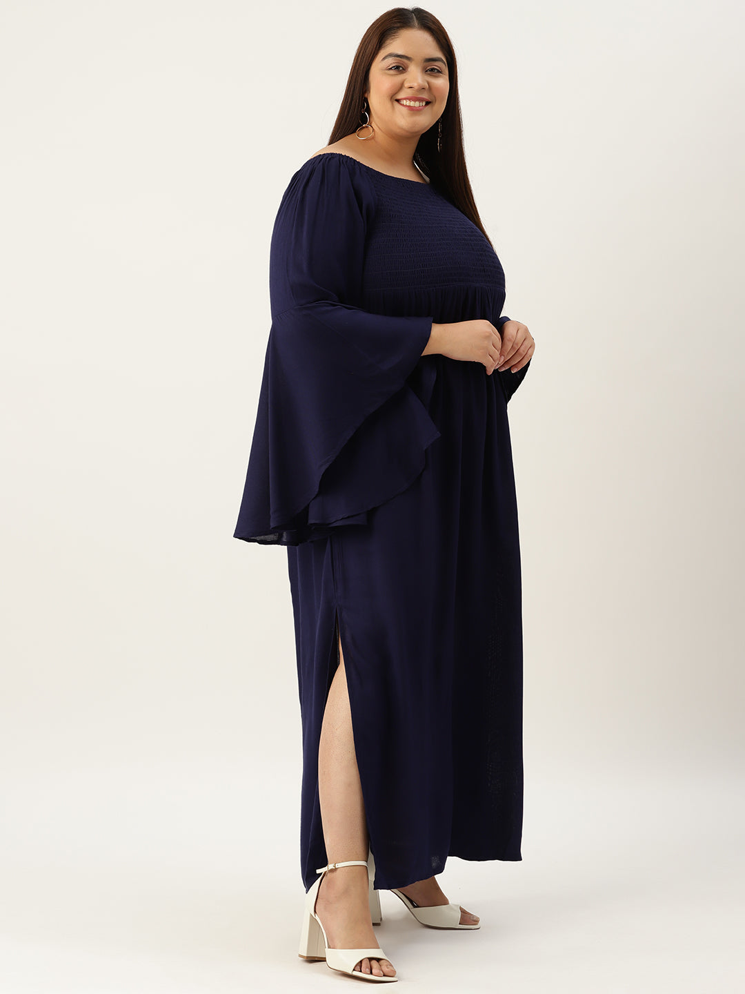 Plus Size A-Line Maxi Dress