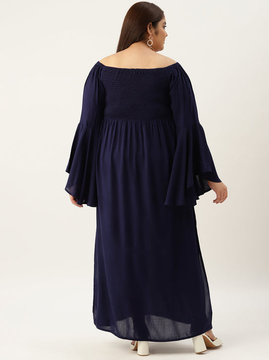 Plus Size A-Line Maxi Dress