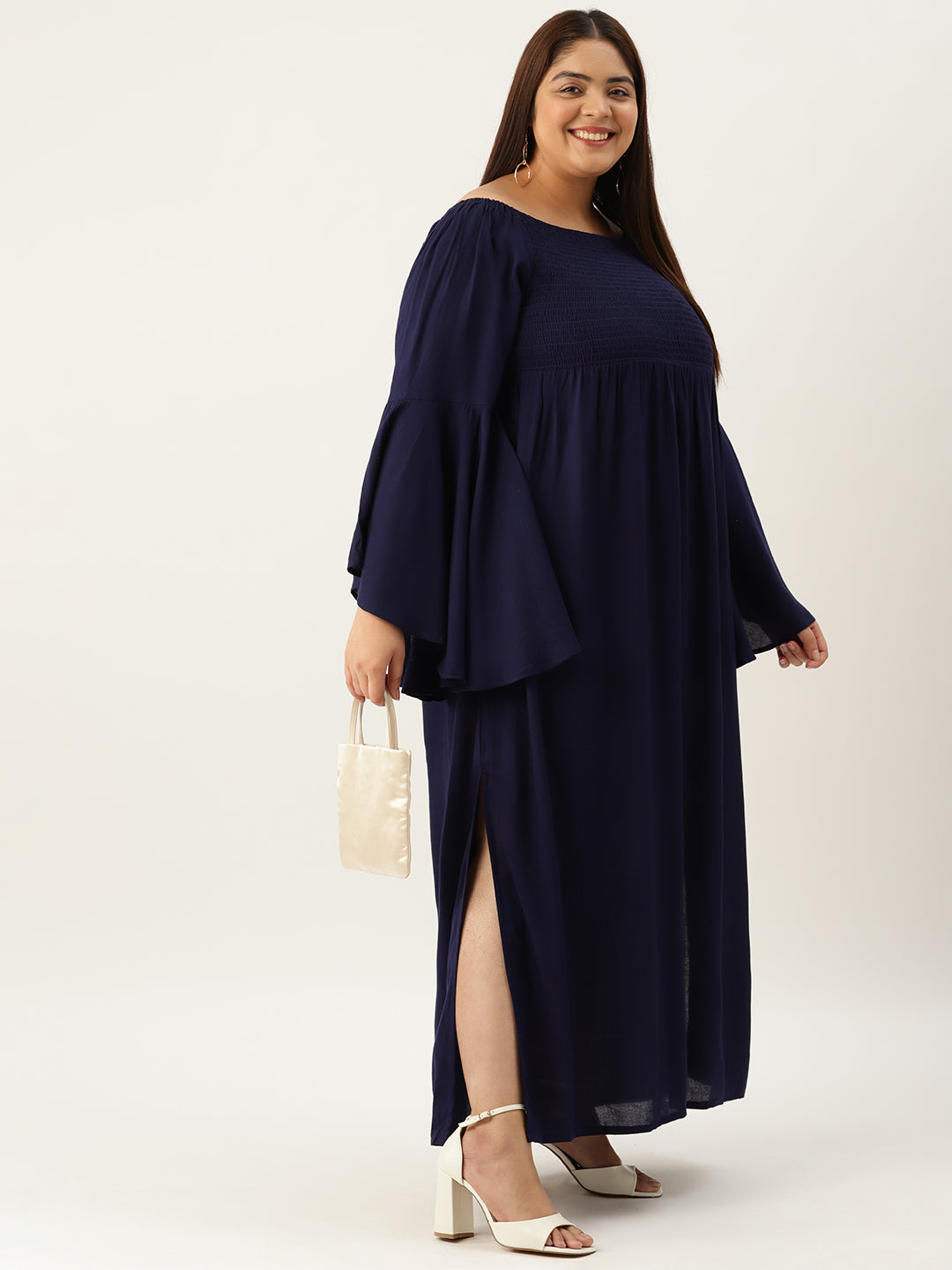 Plus Size A-Line Maxi Dress