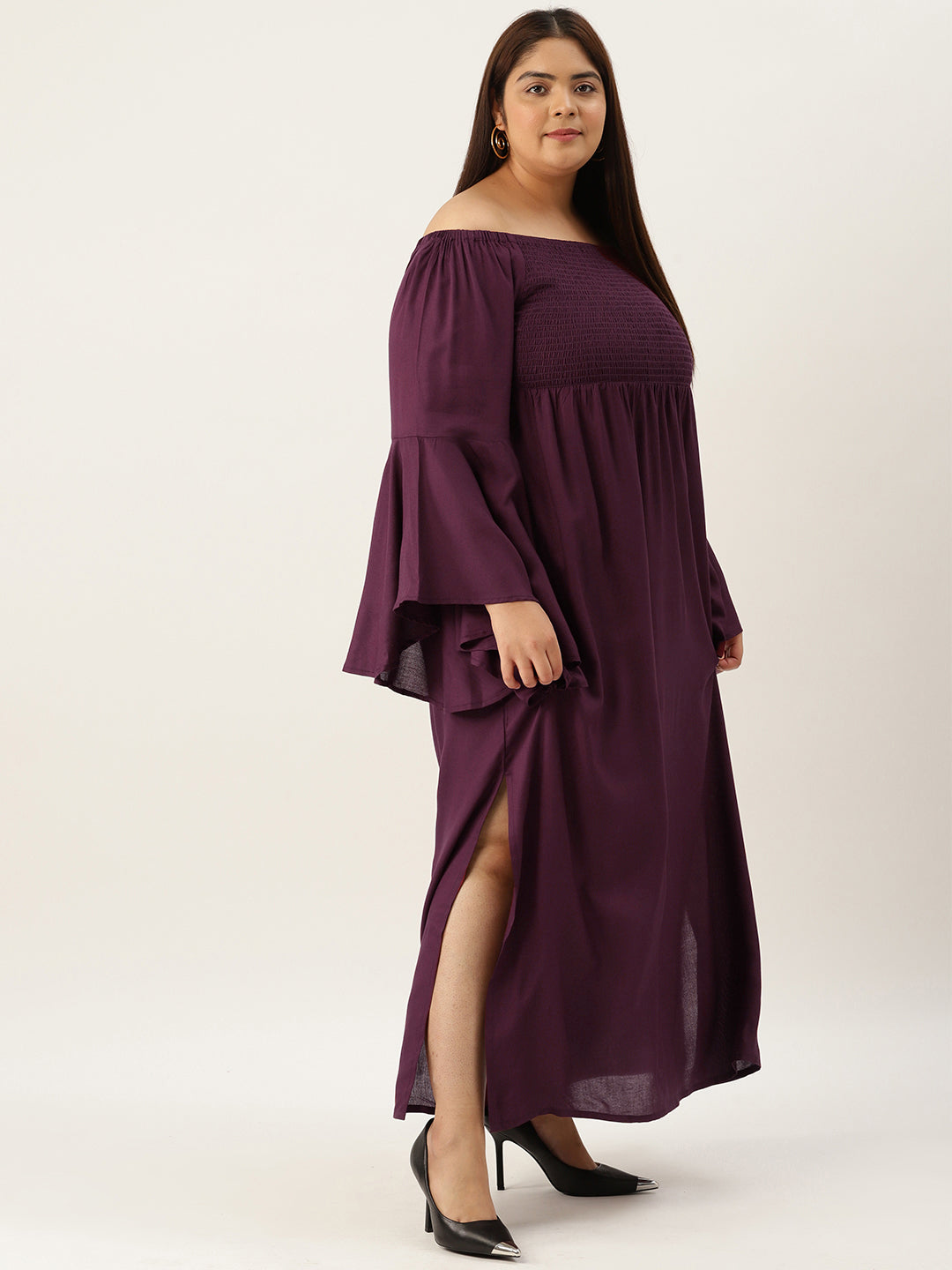 Plus Size A-Line Maxi Dress