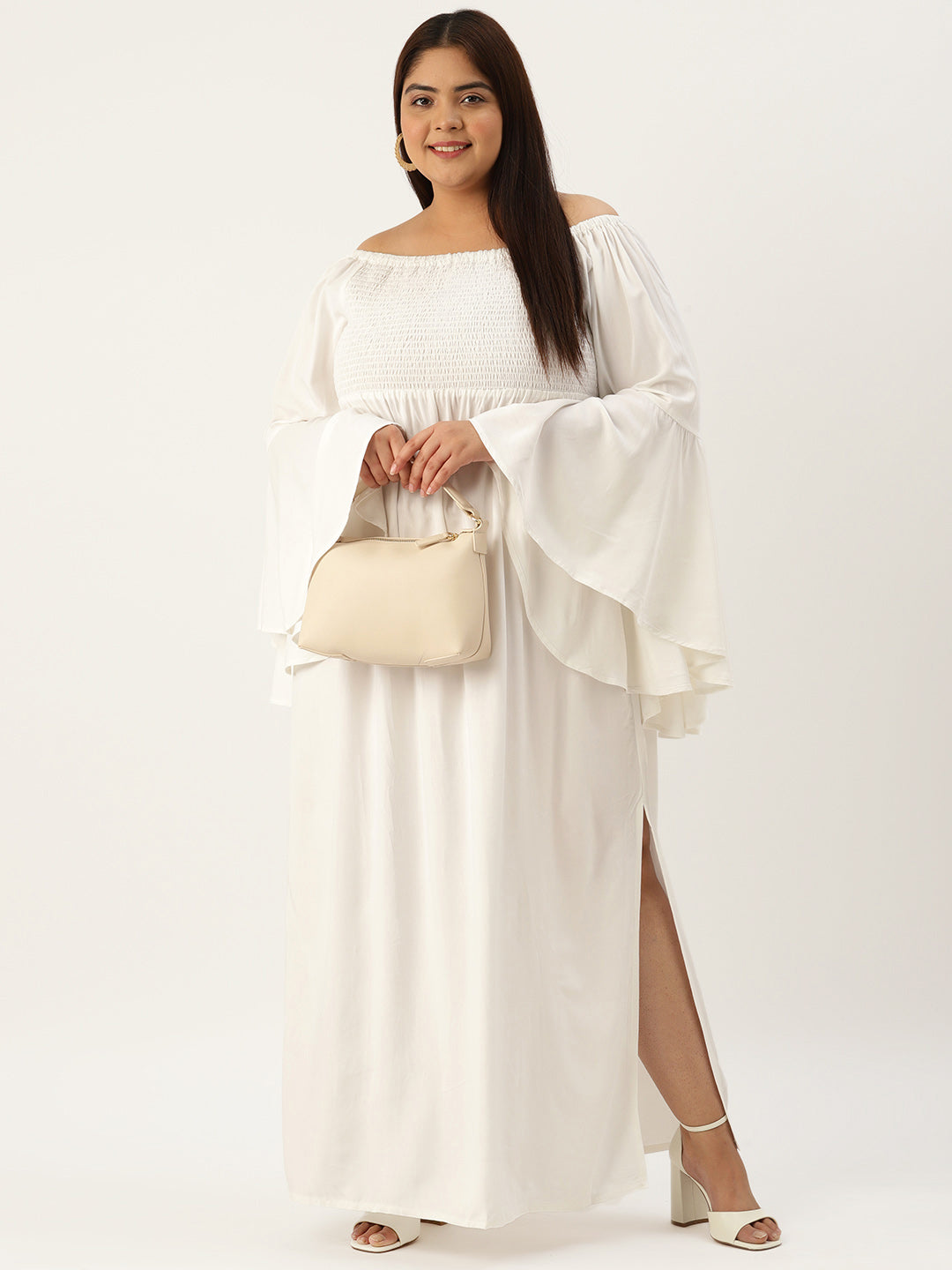 Plus Size A-Line Maxi Dress
