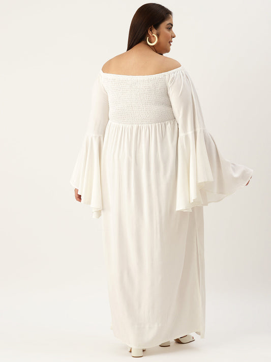 Plus Size A-Line Maxi Dress
