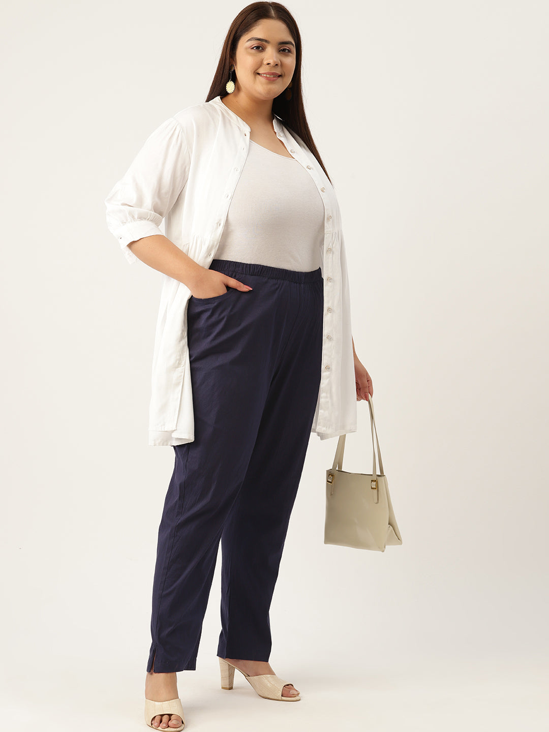 Voguish Plus Size Women’s Western Wear Trouser