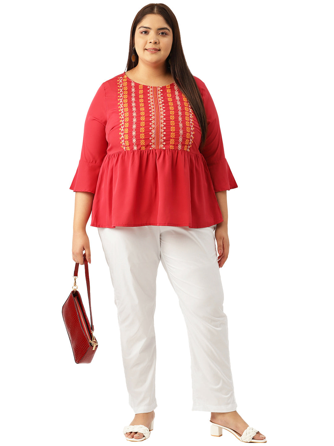 Voguish Plus Size Women’s Western Wear Trouser