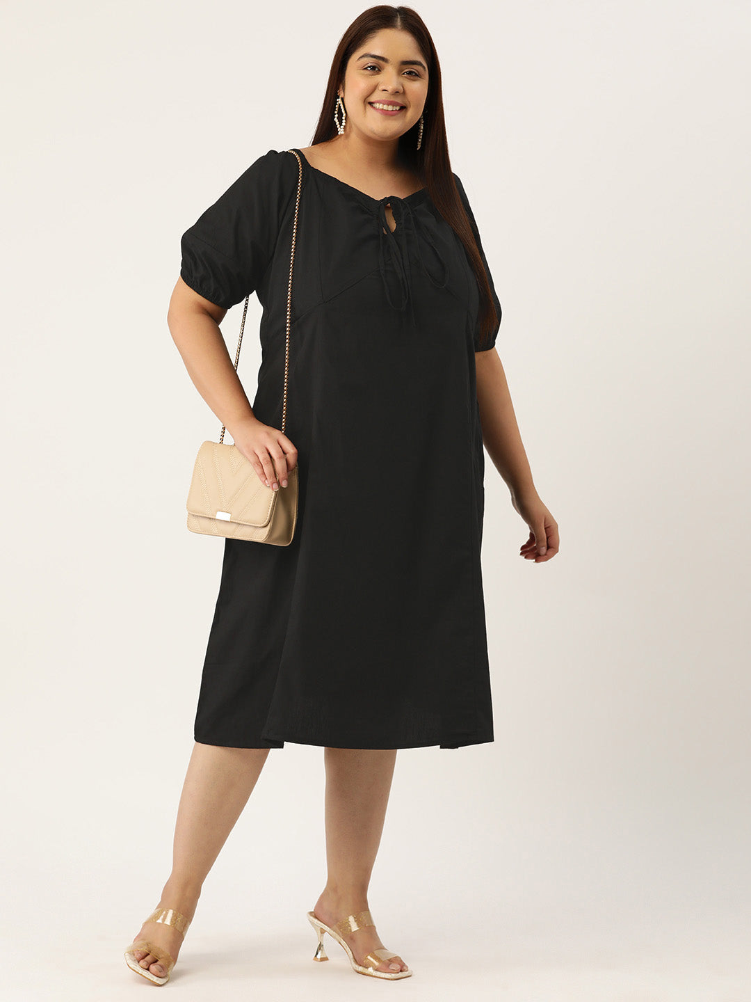 Plus Size A-Line Cotton Dress