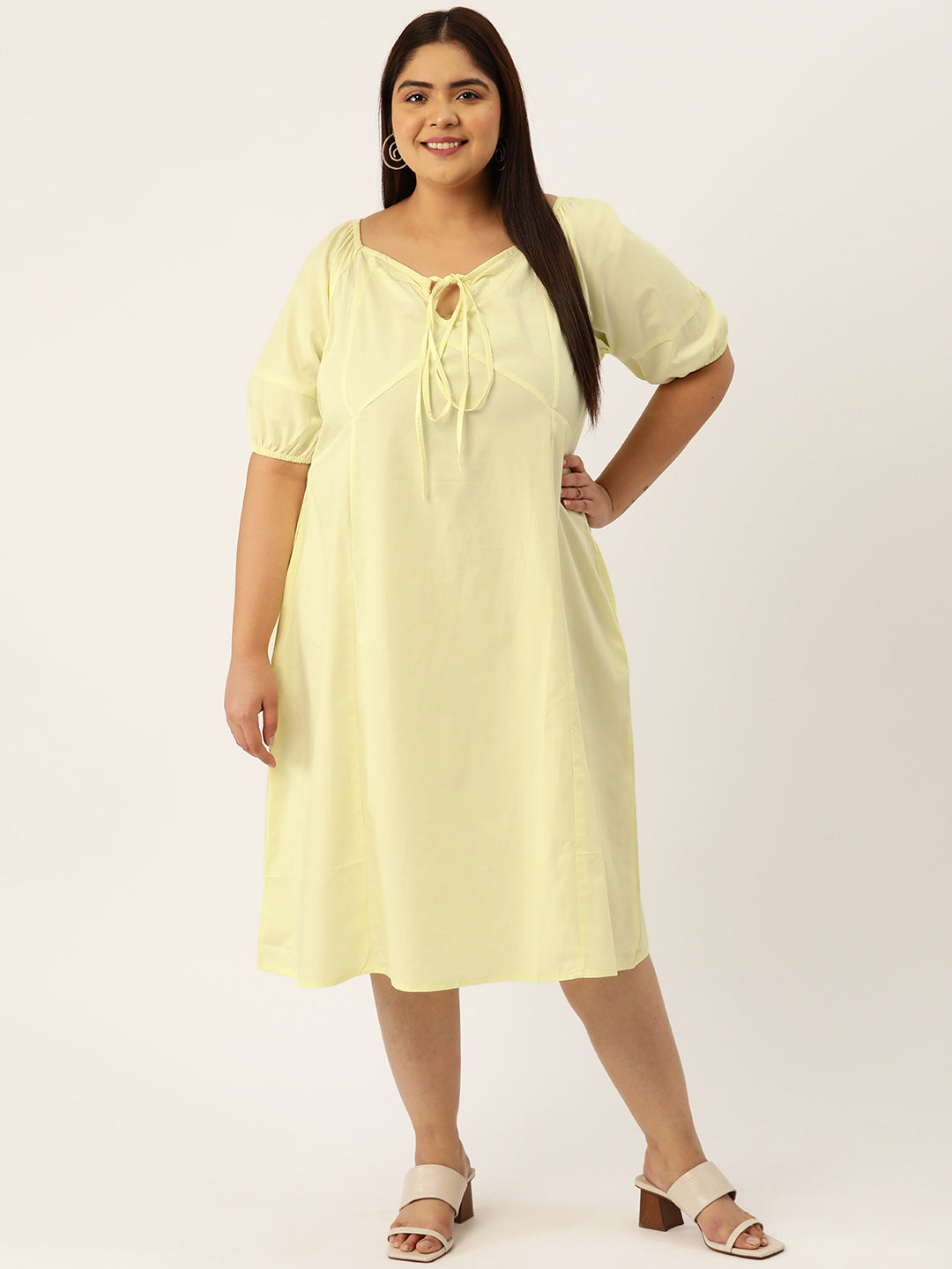 Plus Size A-Line Cotton Dress