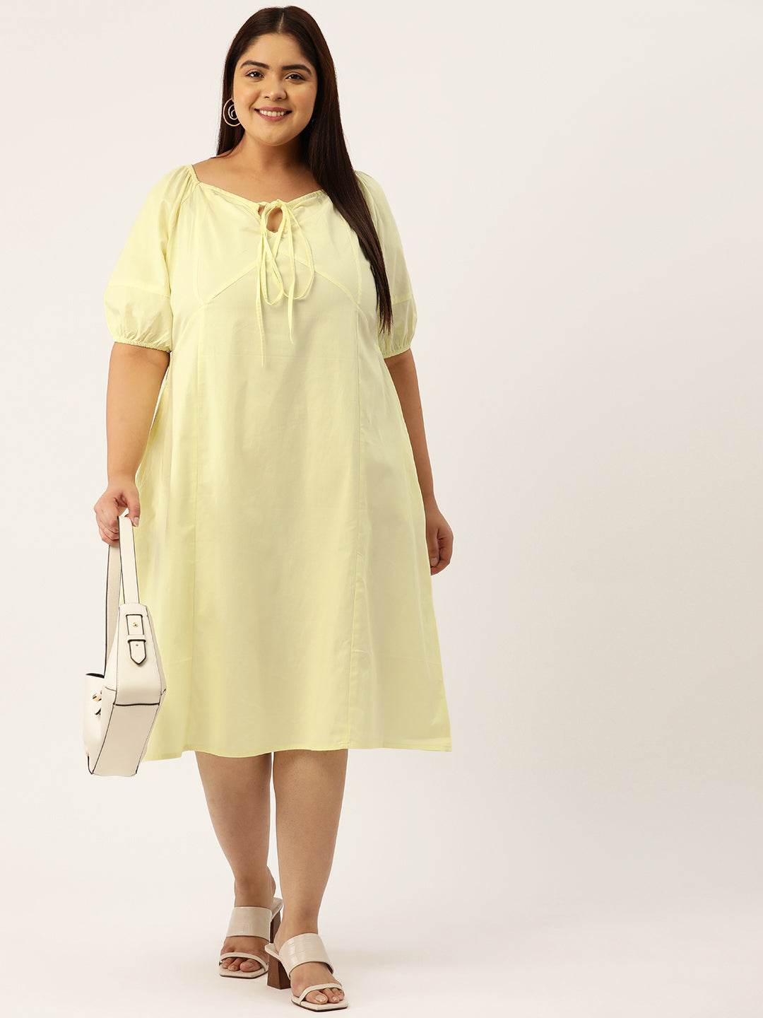 Plus Size A-Line Cotton Dress