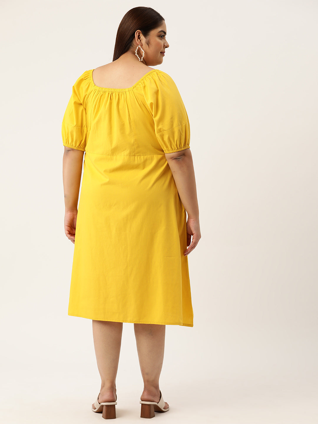 Plus Size A-Line Cotton Dress