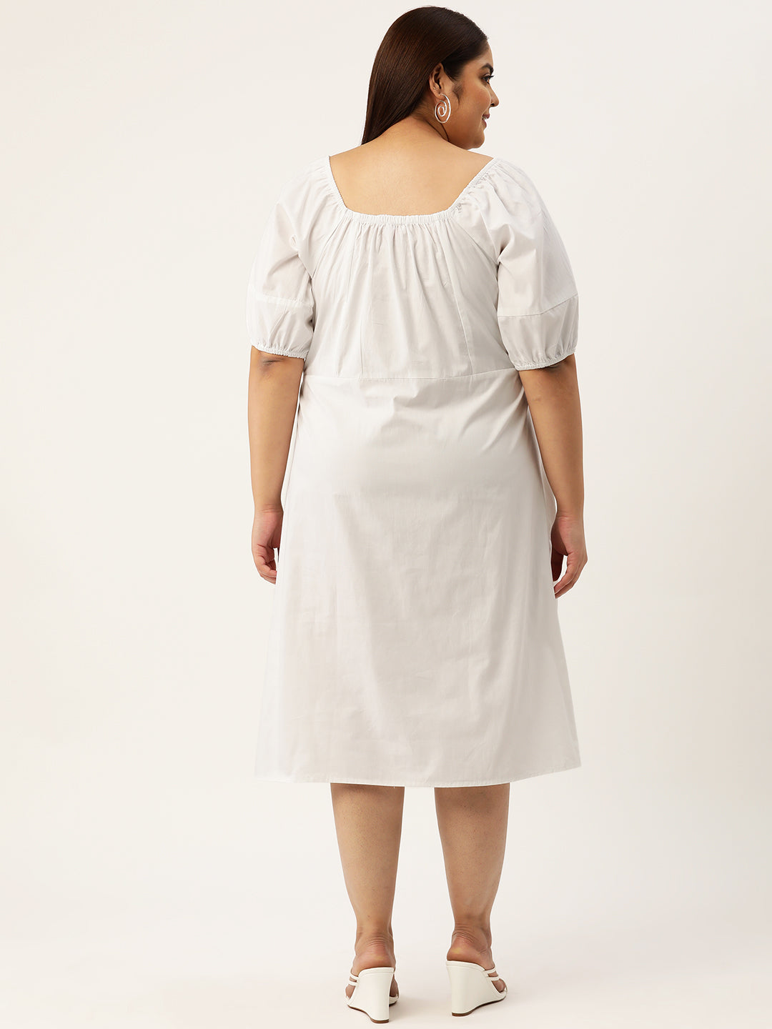 Plus Size A-Line Cotton Dress
