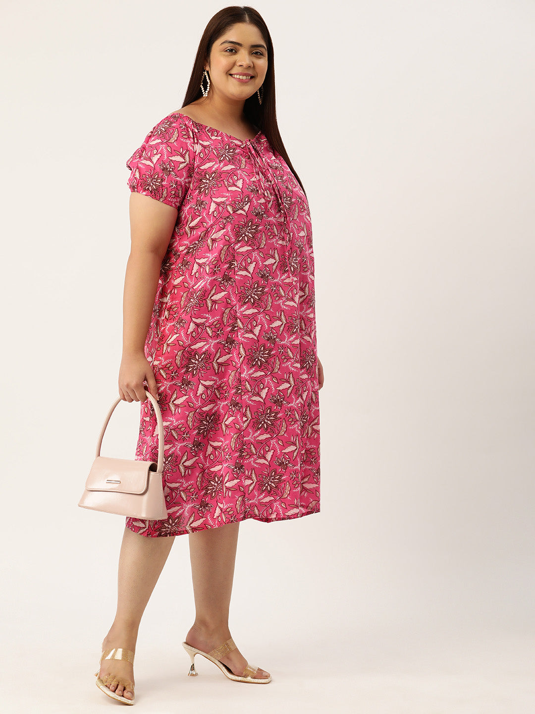 Plus Size A-Line Cotton Dress