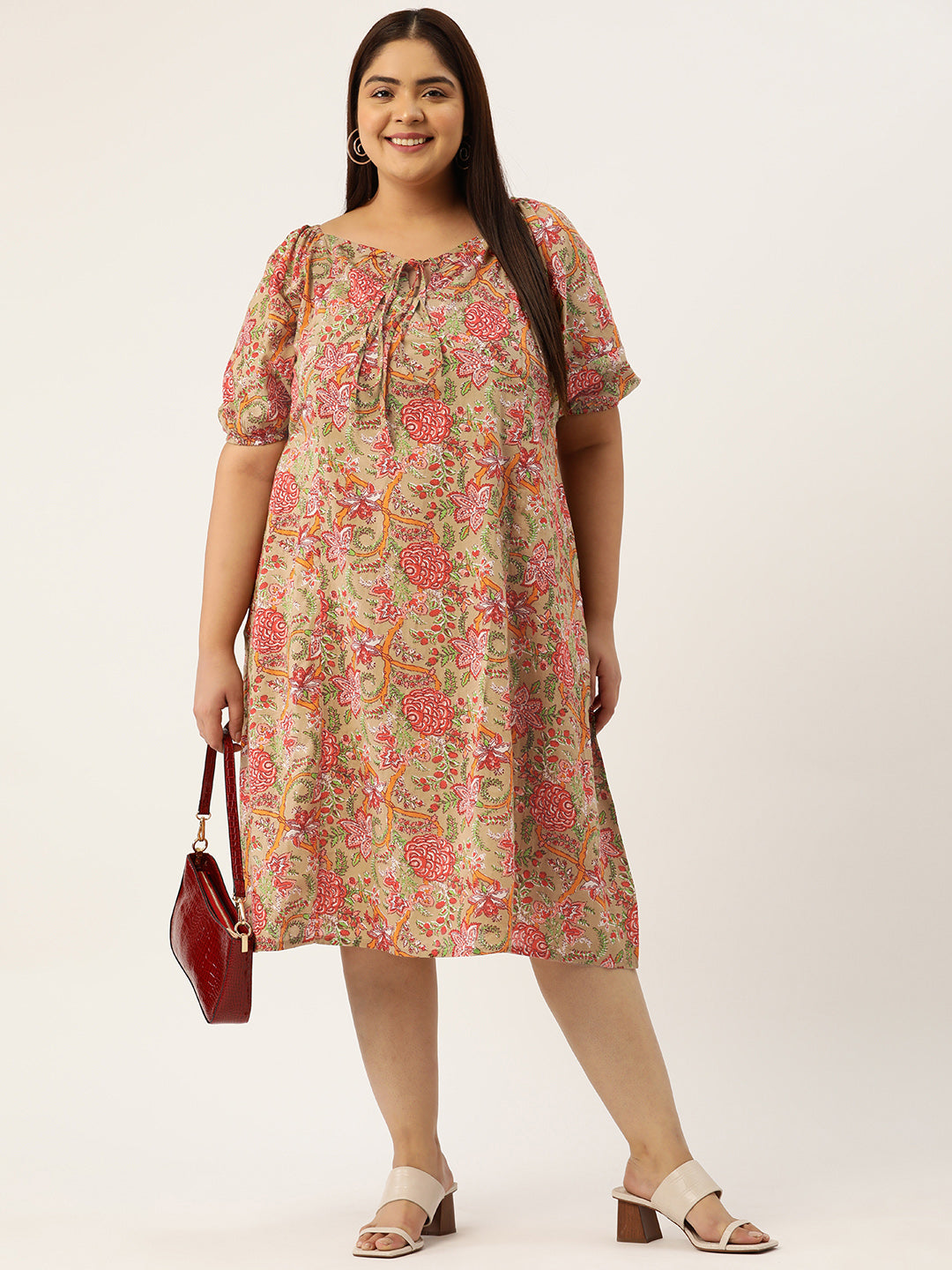 Plus Size A-Line Cotton Dress