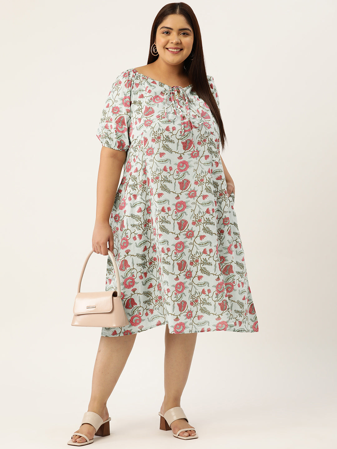 Plus Size A-Line Cotton Dress