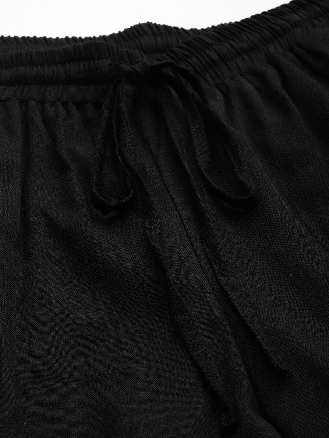 Women Plus Size Relaxed High-Rise Trousers