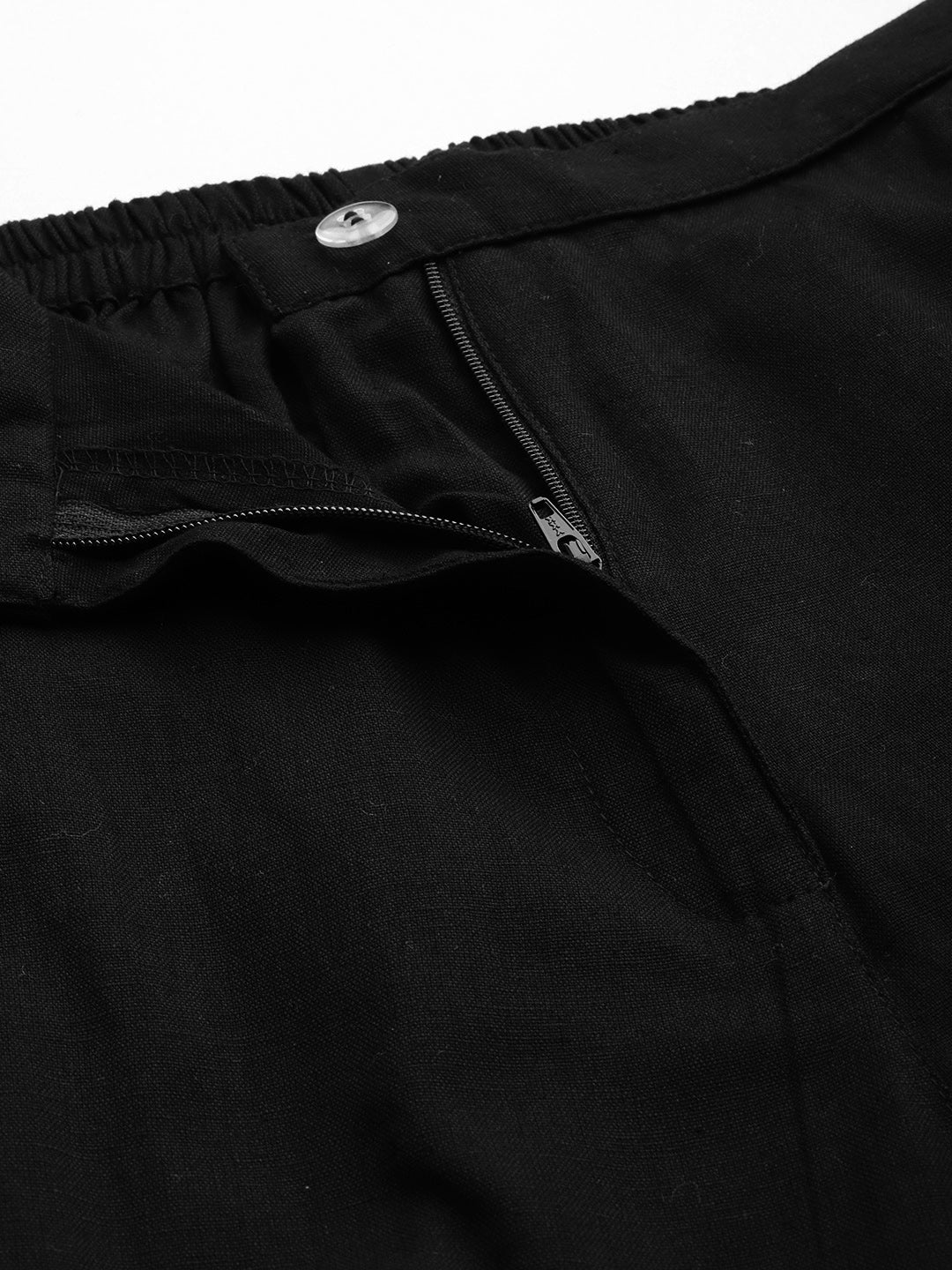 Women Plus Size Relaxed High-Rise Trousers