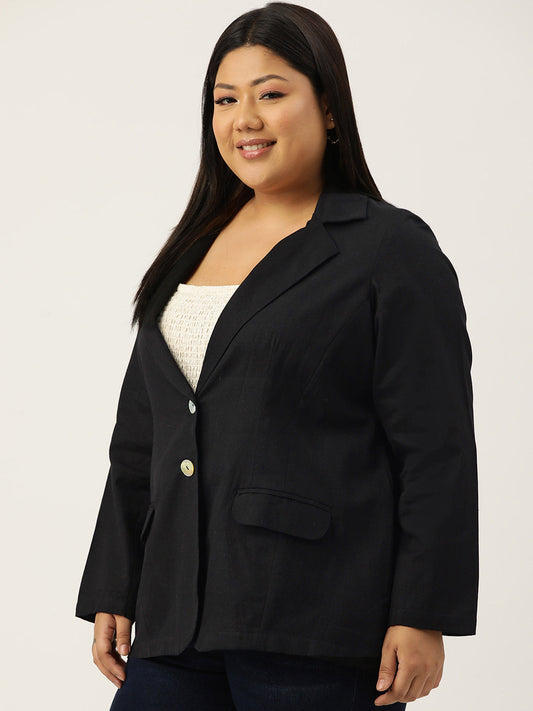 Women Lightweight Longline Tailored Jacket