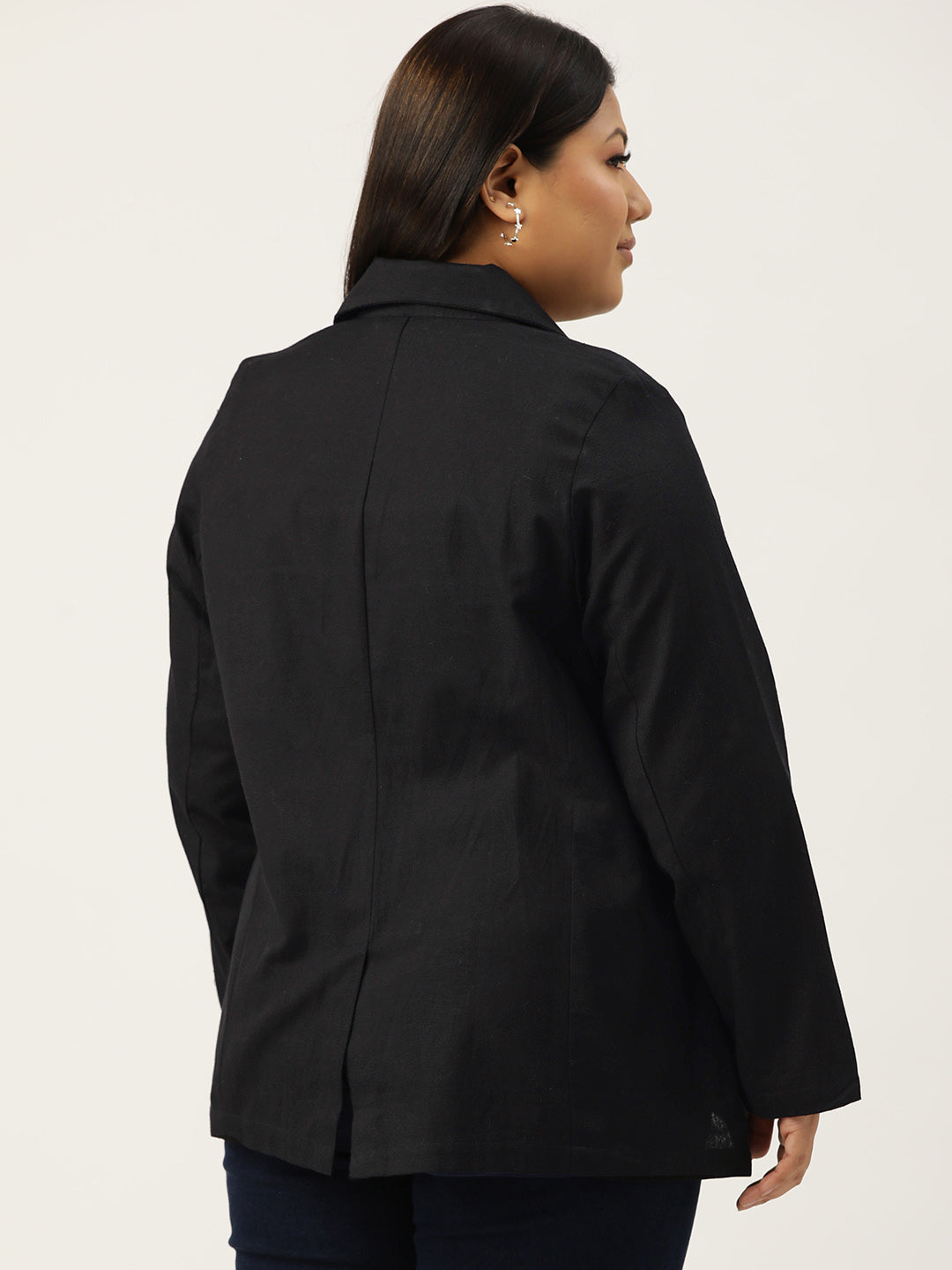 Women Lightweight Longline Tailored Jacket