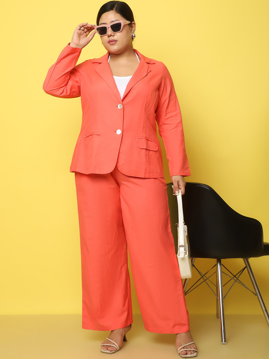 Women Lightweight Longline Tailored Jacket