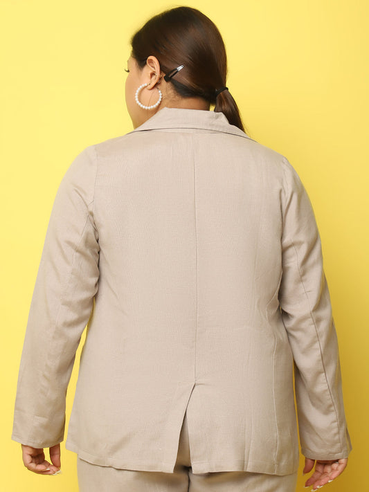 Women Lightweight Longline Tailored Jacket
