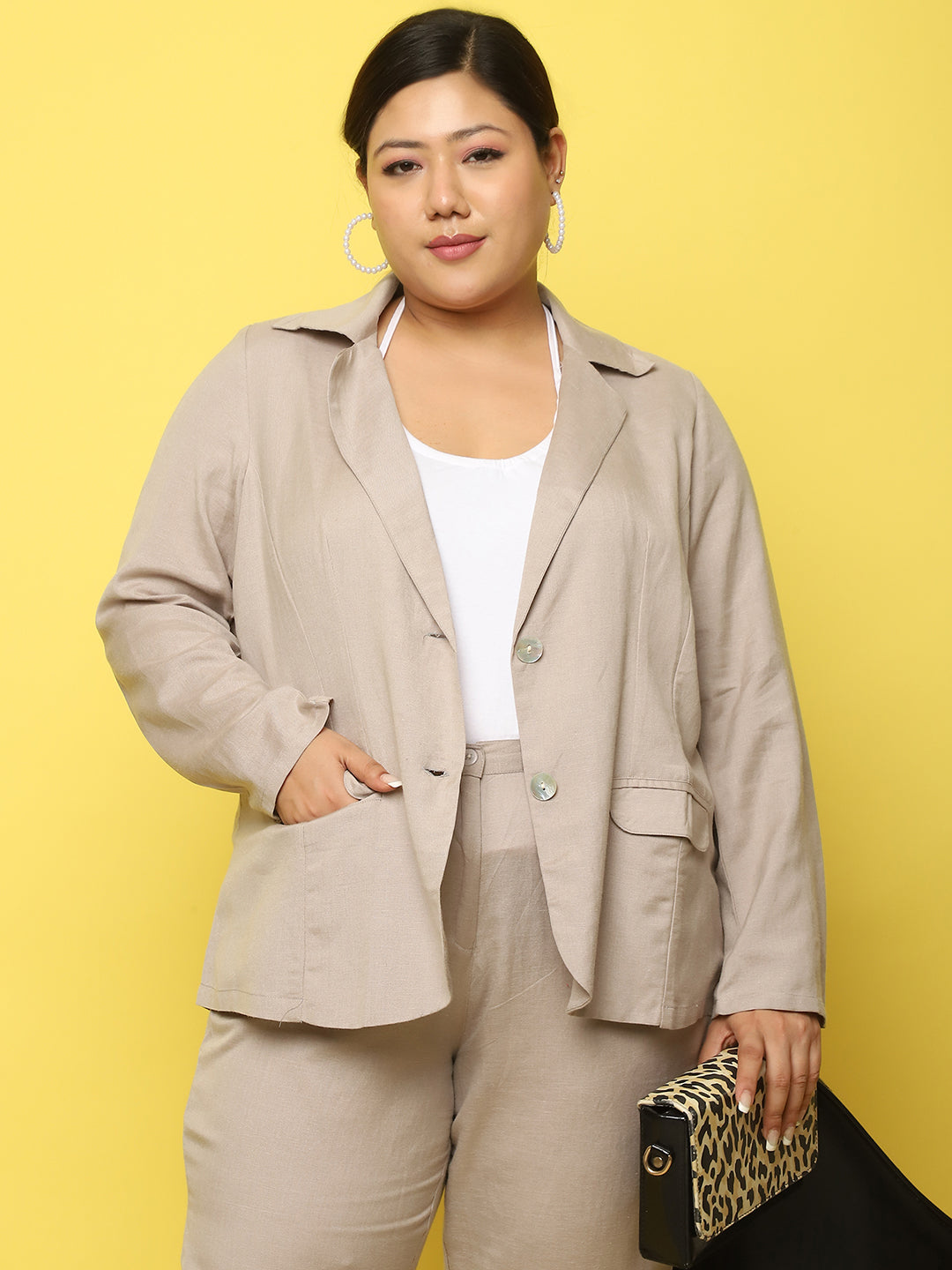 Women Lightweight Longline Tailored Jacket