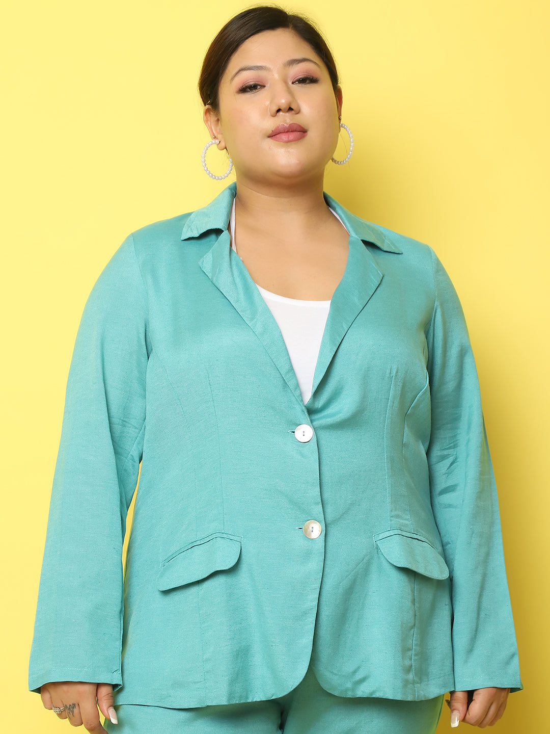 Women Lightweight Longline Tailored Jacket