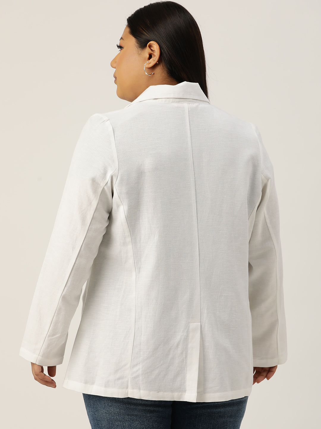 Women Lightweight Longline Tailored Jacket