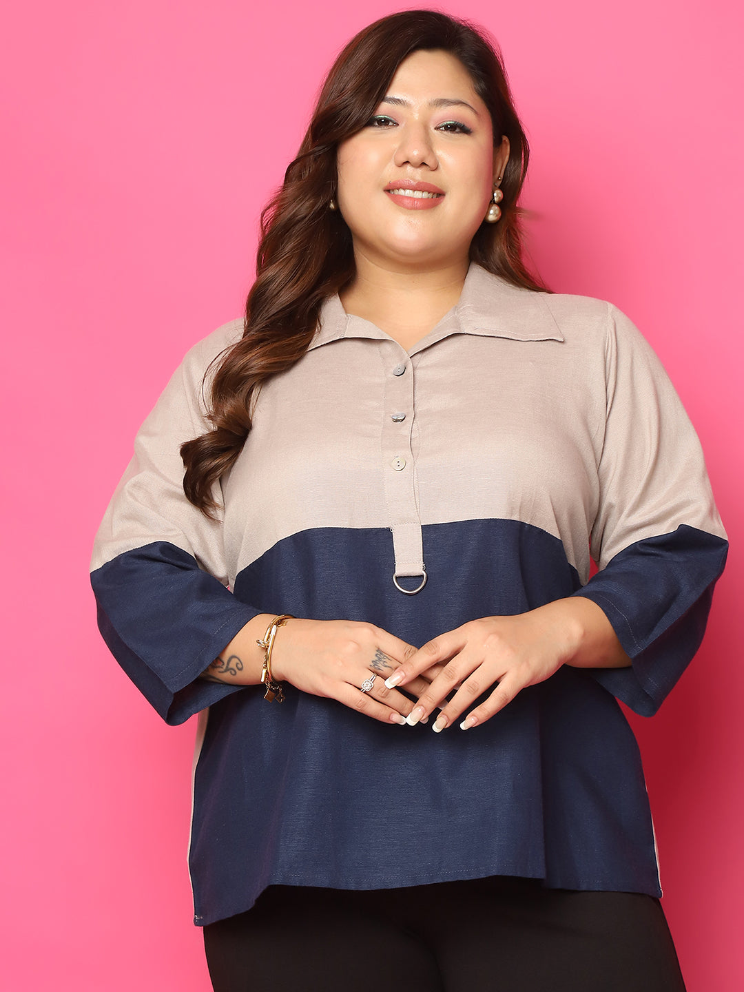 Trendy Plus Size Women Casual Top