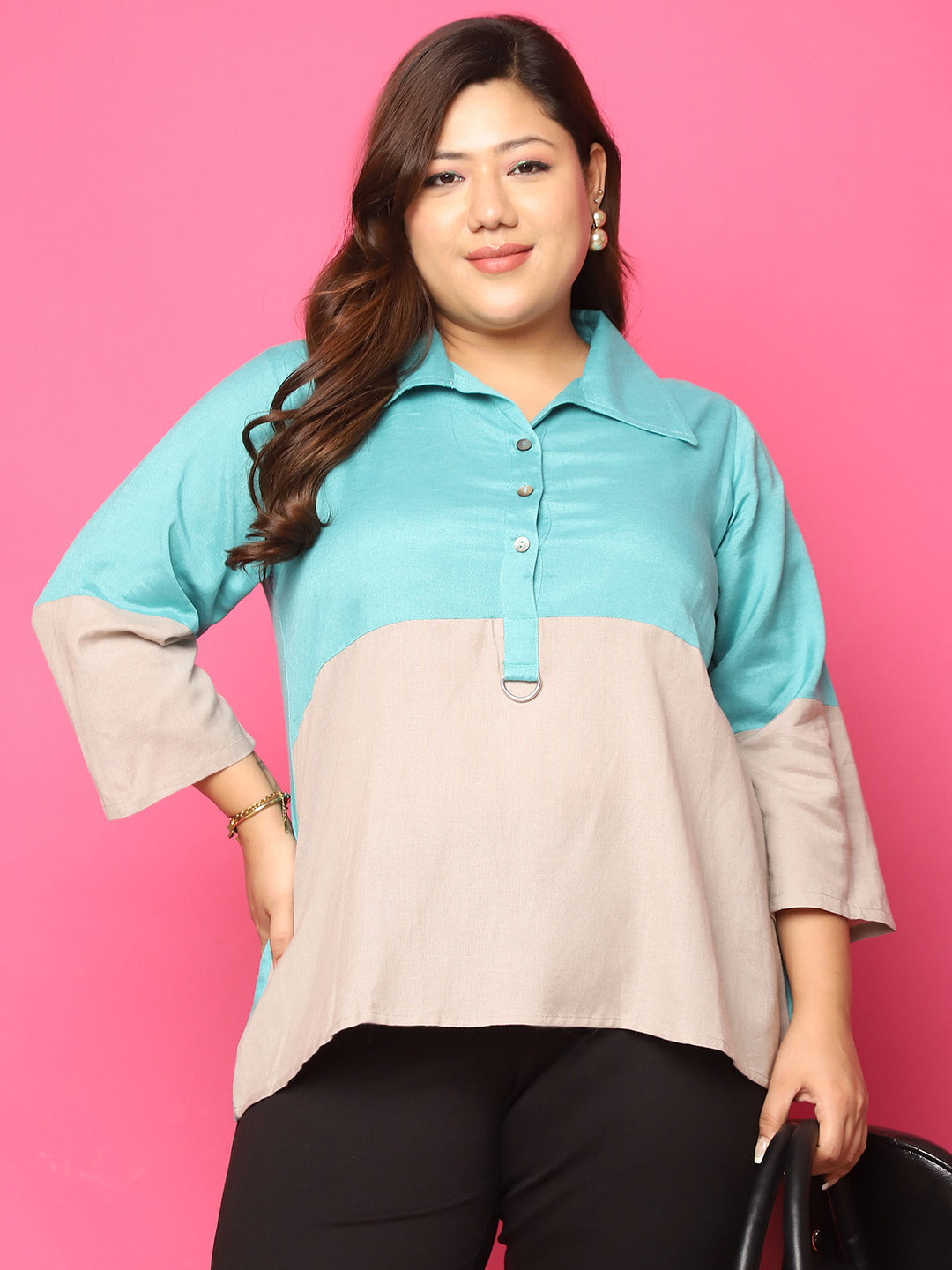 Trendy Plus Size Women Casual Top