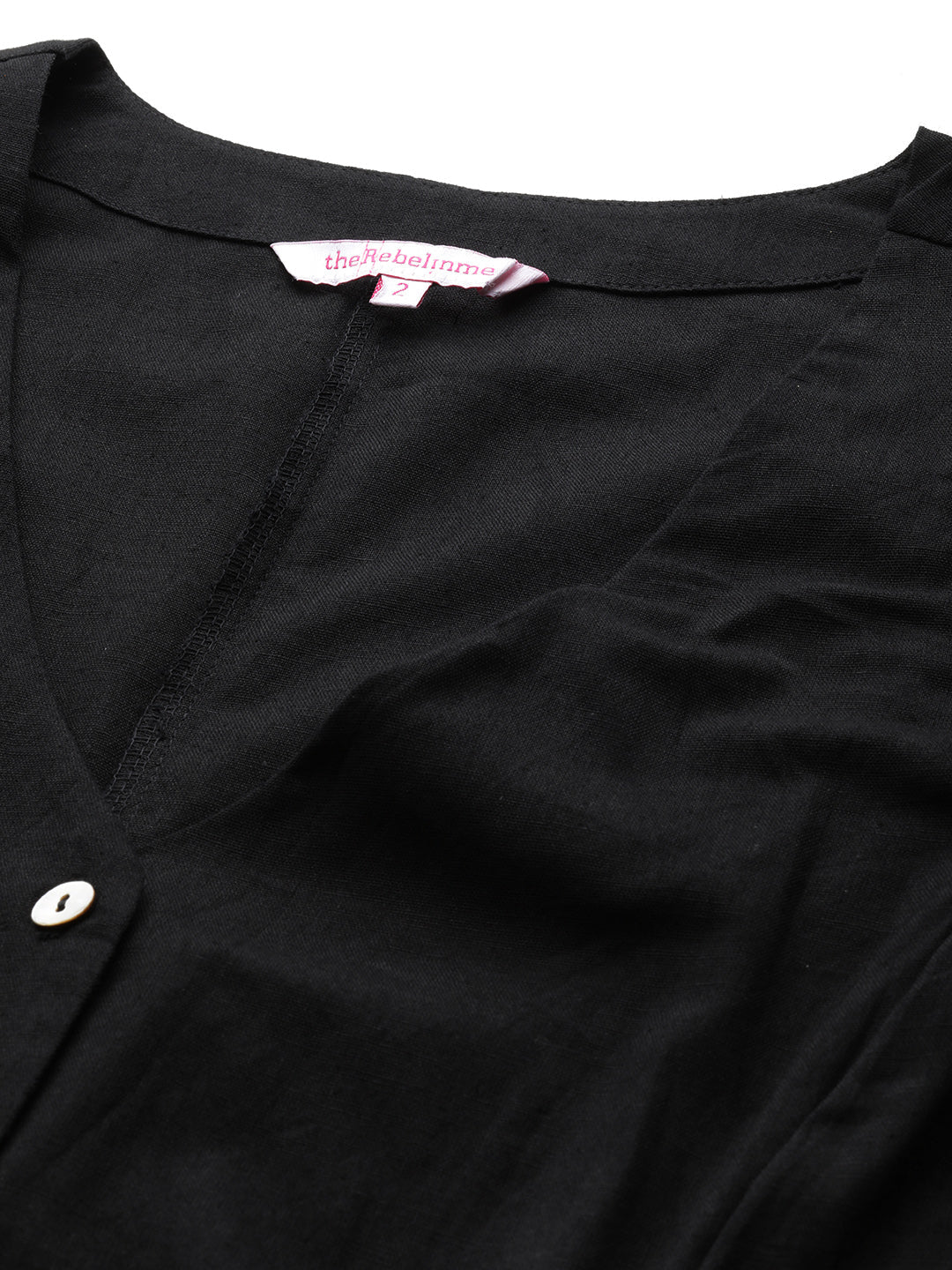 Plus Size V-Neck Slim-Fit Pure Linen Waistcoat