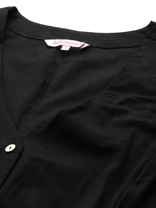 Plus Size V-Neck Slim-Fit Pure Linen Waistcoat