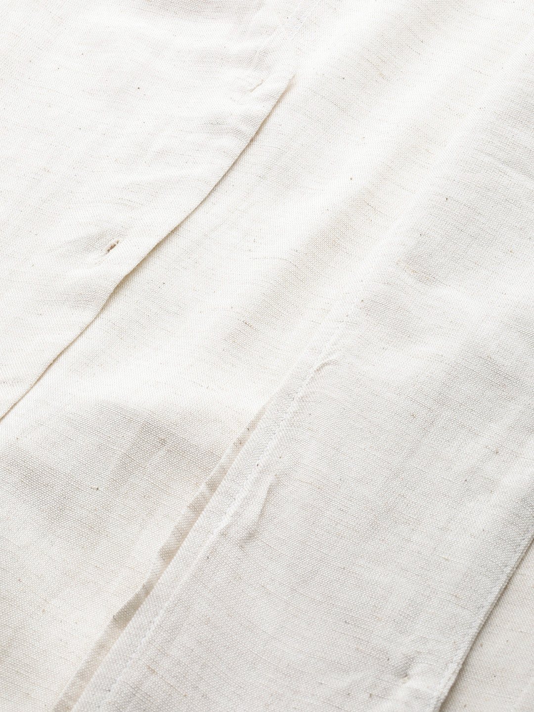 Plus Size V-Neck Slim-Fit Pure Linen Waistcoat
