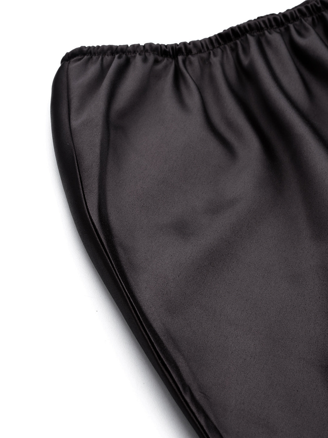 Women Plus Size Solid Straight Satin Maxi Skirt
