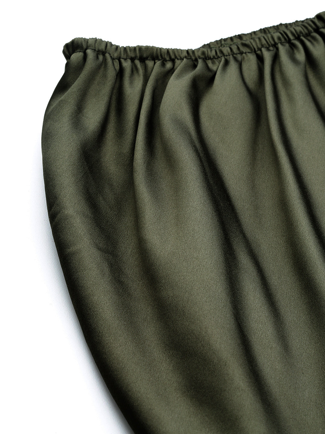 Women Plus Size Solid Straight Satin Maxi Skirt