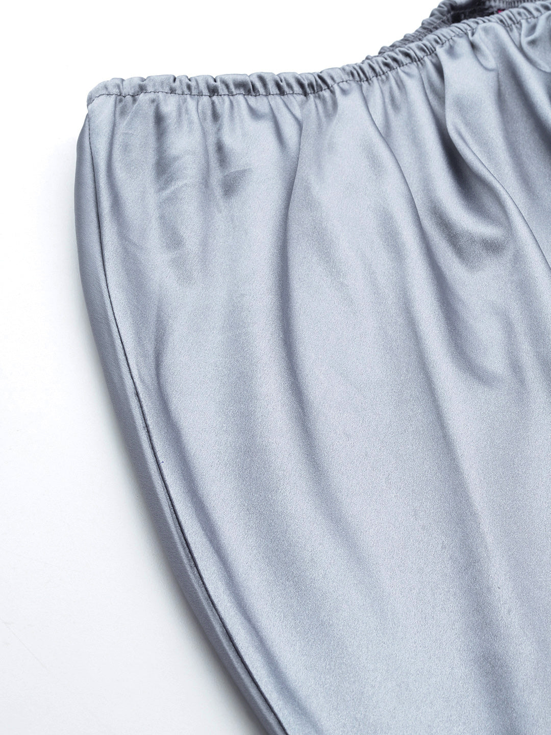 Women Plus Size Solid Straight Satin Maxi Skirt