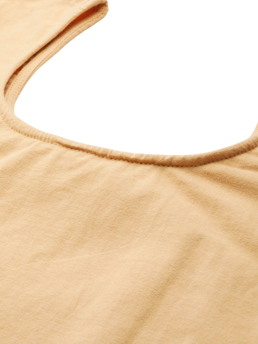 Plus Size Cotton Knitted Crop Top