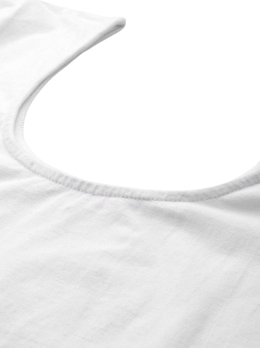 Plus Size Cotton Knitted Crop Top