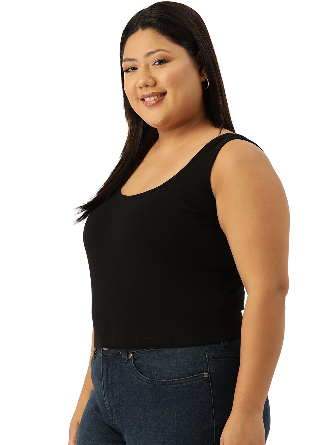 Plus Size Cropped Top