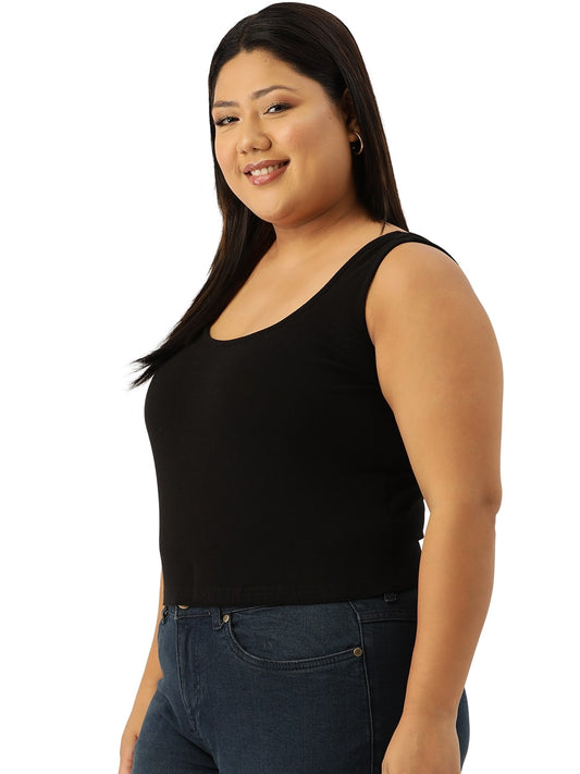 Plus Size Cropped Top