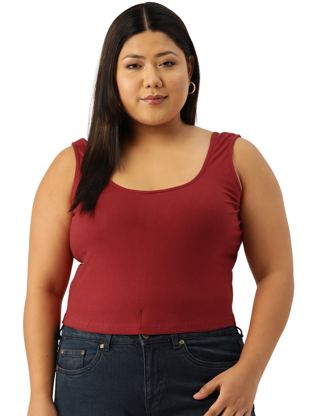 Plus Size Cropped Top