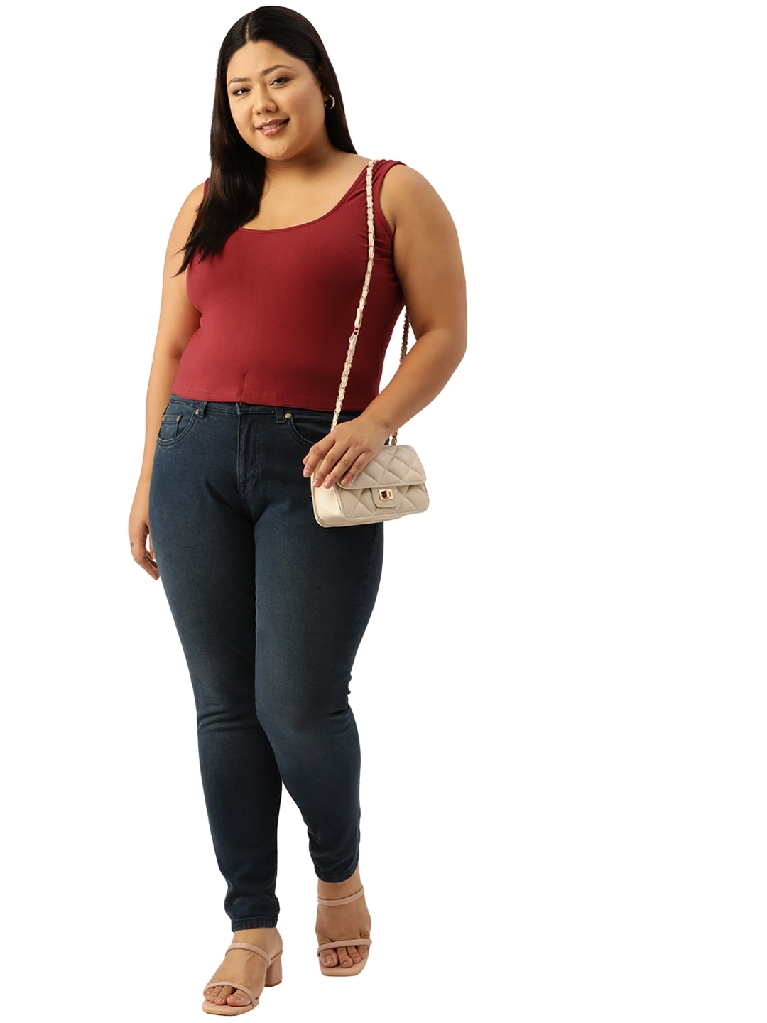 Plus Size Cropped Top