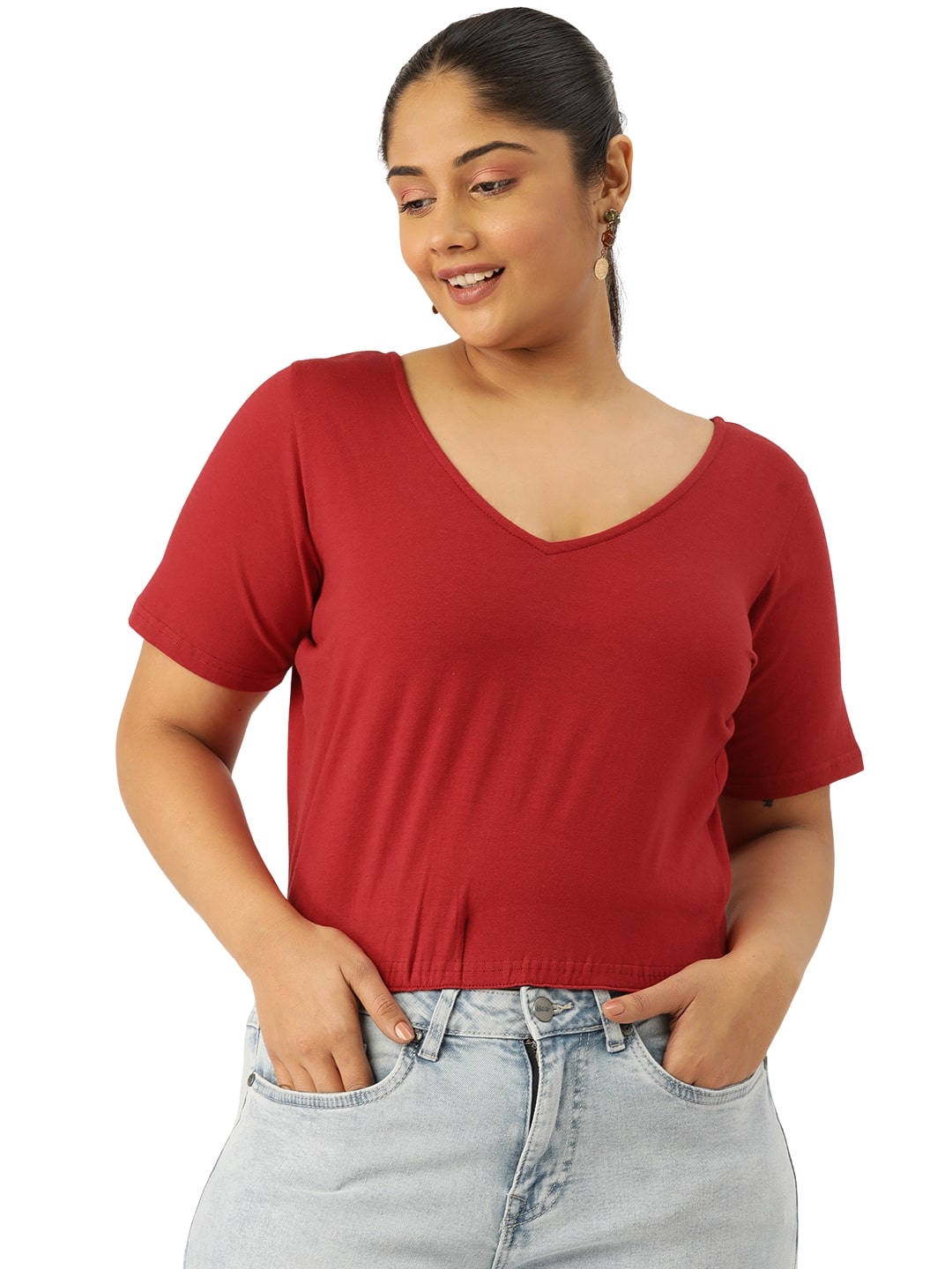 Plus Size Cropped Top