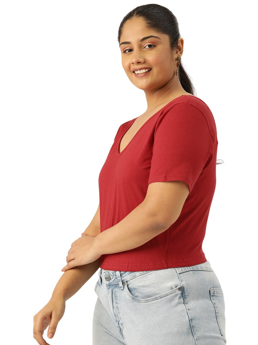 Plus Size Cropped Top