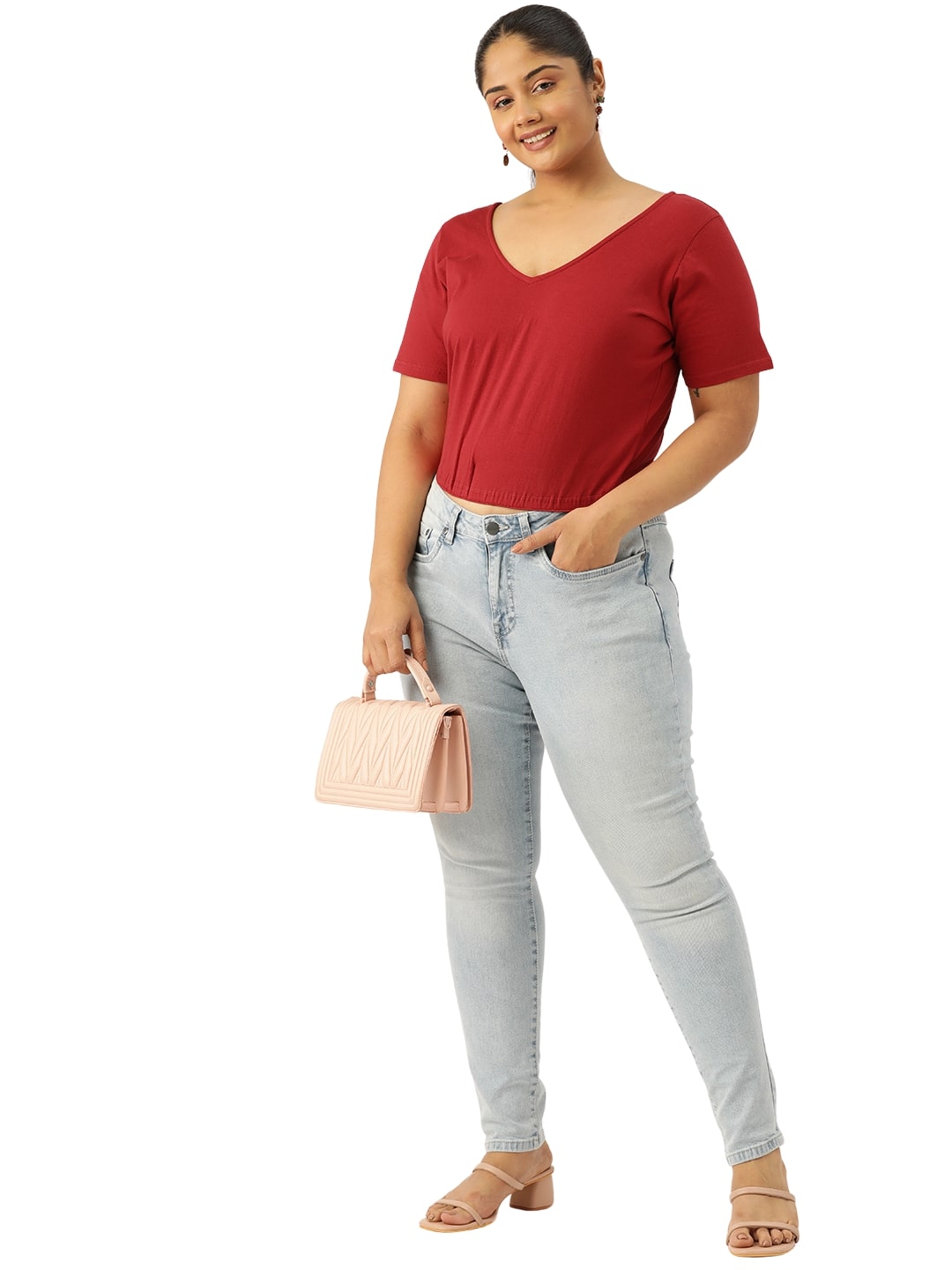 Plus Size Cropped Top