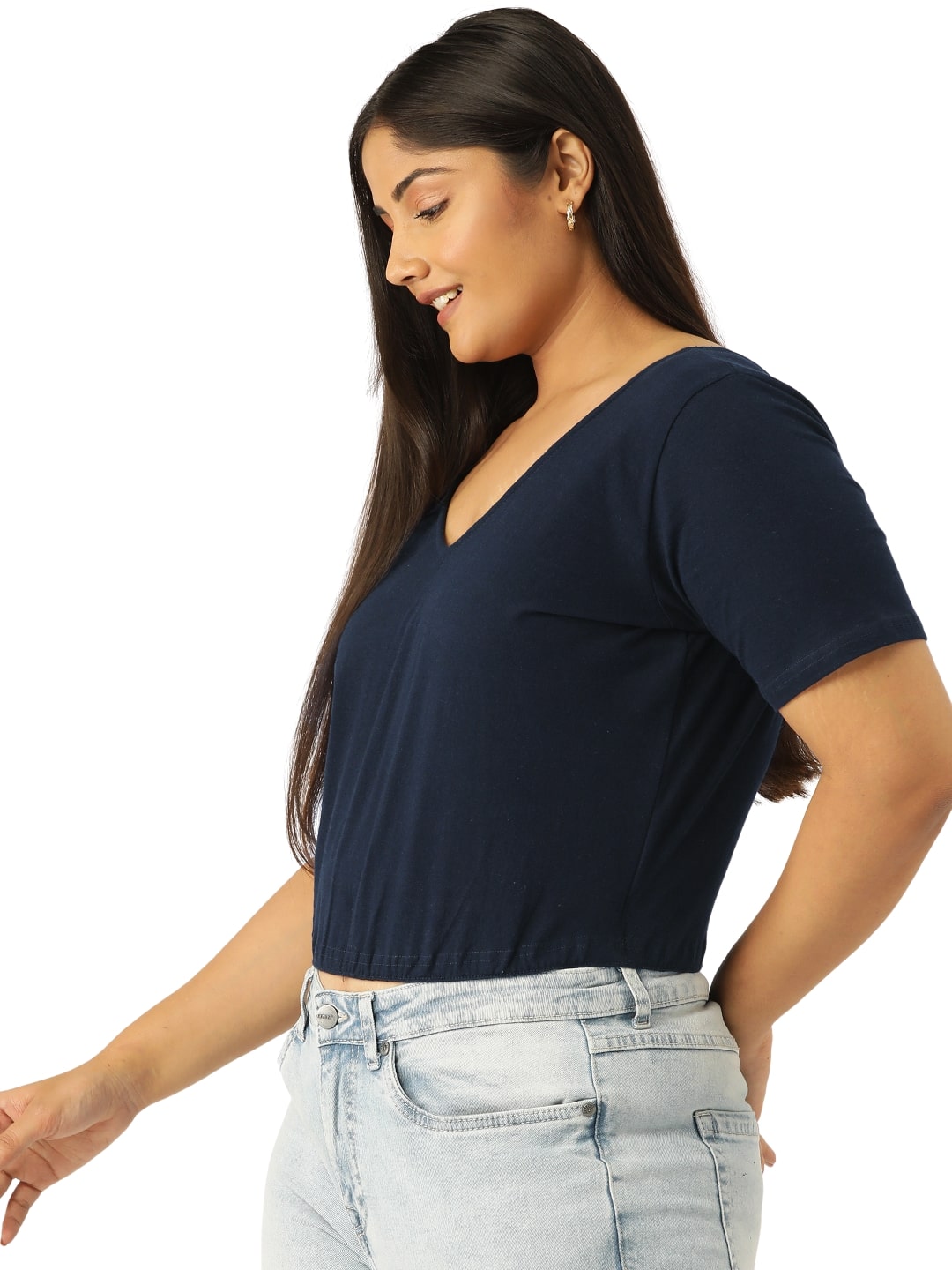 Plus Size Cropped Top