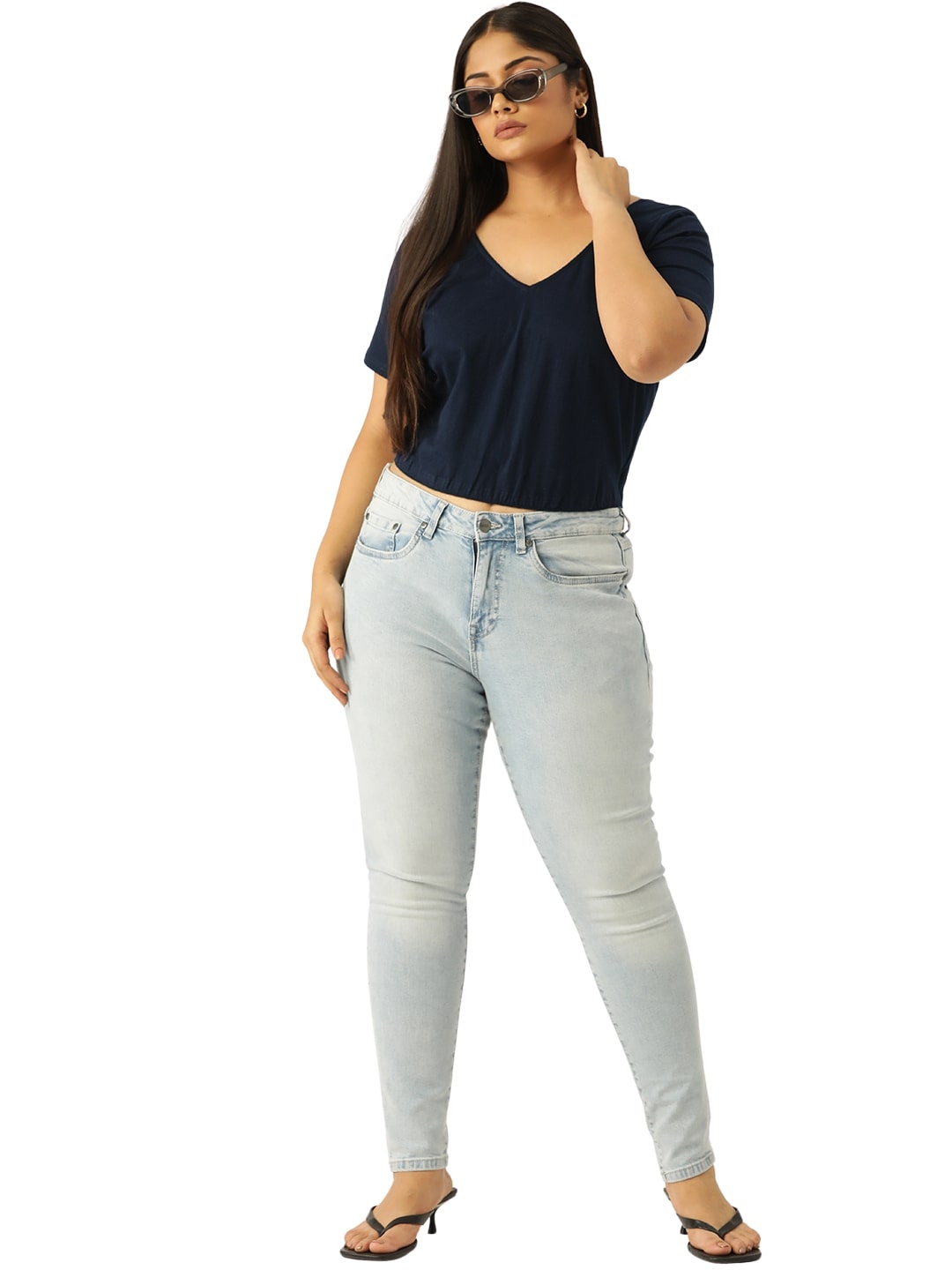 Plus Size Cropped Top