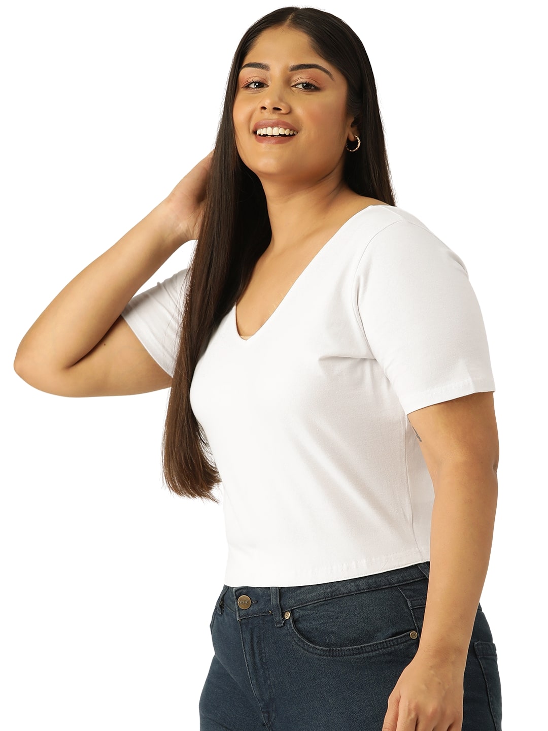 Plus Size Cropped Top