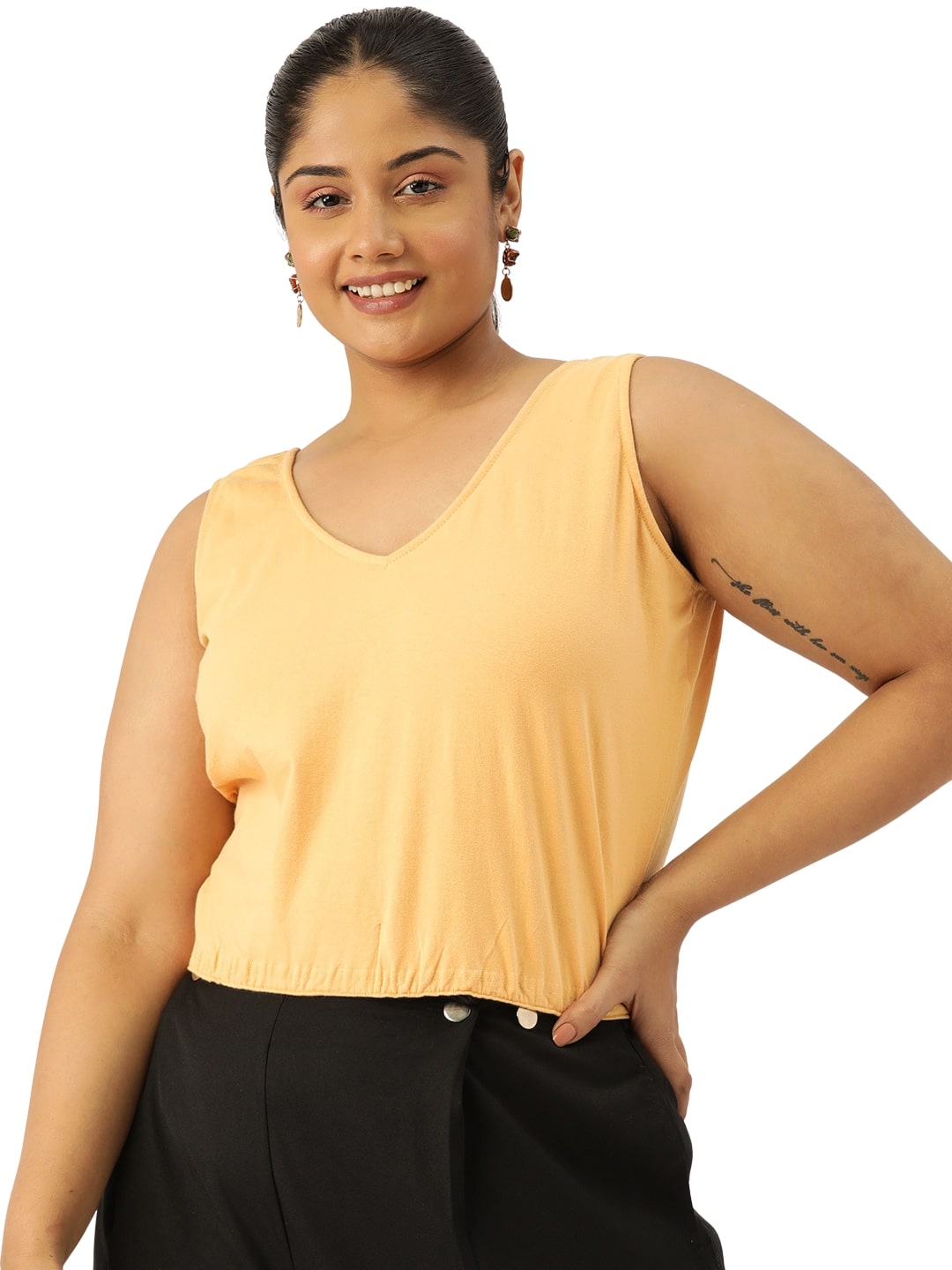 Plus Size Cropped Top